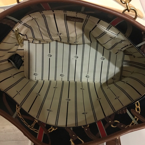 Ralph Lauren leather Bag with zipper - Picture 4 of 6